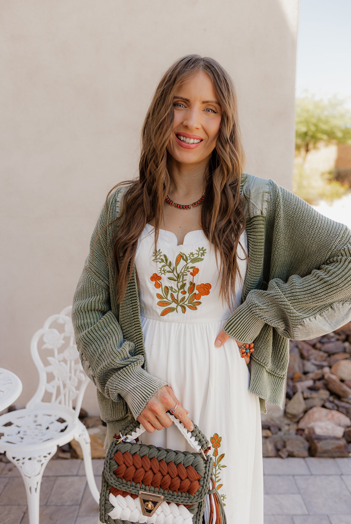 Floral Embroidered Maxi Dress-Dresses-Krush Kandy, Women's Online Fashion Boutique Located in Phoenix, Arizona (Scottsdale Area)