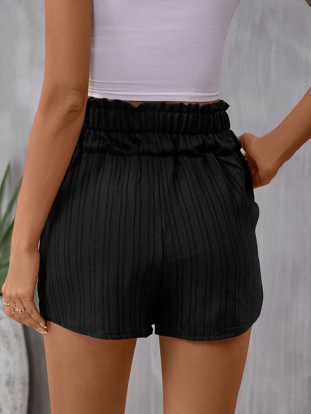Perfee Pocketed High Waist Shorts-Krush Kandy, Women's Online Fashion Boutique Located in Phoenix, Arizona (Scottsdale Area)