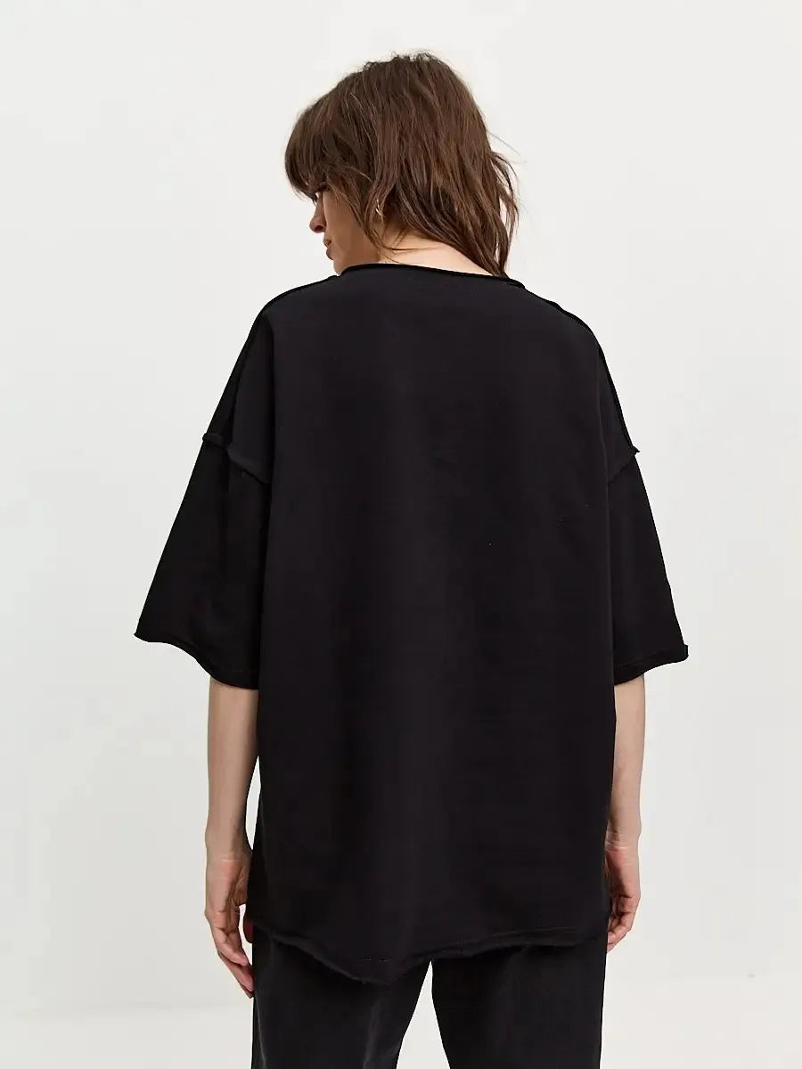 Round Neck Half Sleeve T-Shirt-Krush Kandy, Women's Online Fashion Boutique Located in Phoenix, Arizona (Scottsdale Area)