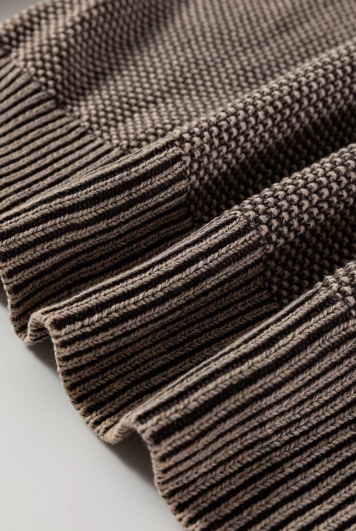 Contrast Cable Knit Sleeve Casual Sweater-Sweaters-Krush Kandy, Women's Online Fashion Boutique Located in Phoenix, Arizona (Scottsdale Area)