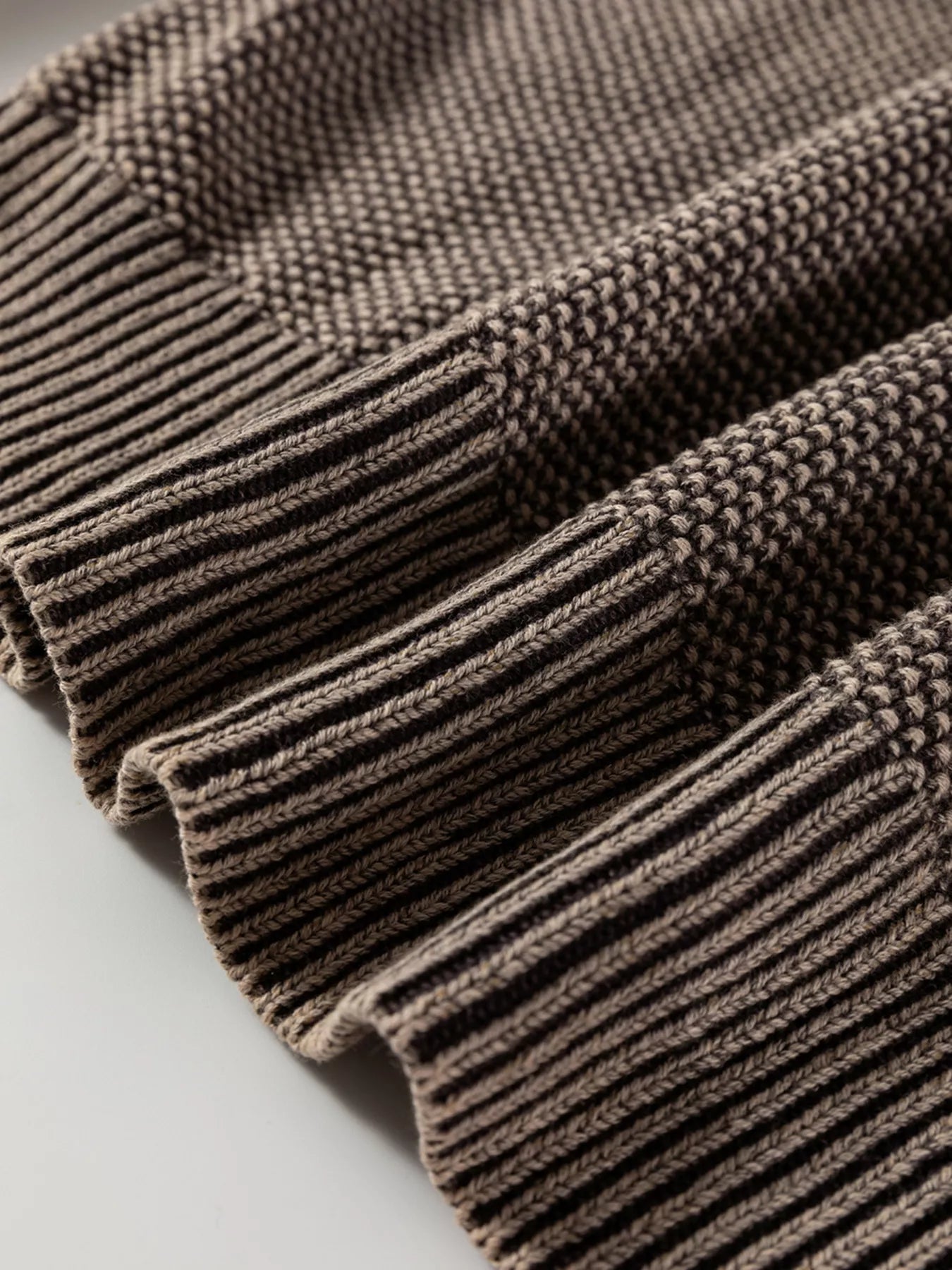 Contrast Cable Knit Sleeve Casual Sweater-Sweaters-Krush Kandy, Women's Online Fashion Boutique Located in Phoenix, Arizona (Scottsdale Area)