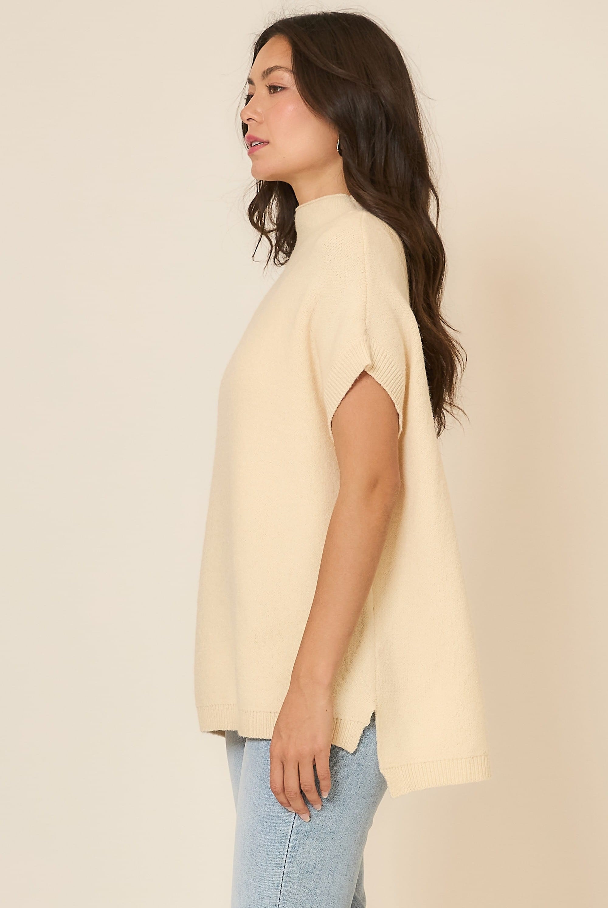 Sleeveless Knit Sweater Vest-Sweaters-Krush Kandy, Women's Online Fashion Boutique Located in Phoenix, Arizona (Scottsdale Area)