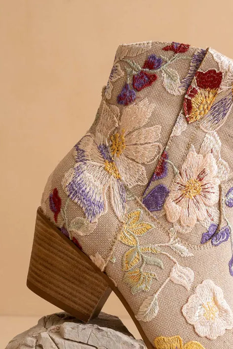 The Wanda Floral Applique Western Boot-Boots-Krush Kandy, Women's Online Fashion Boutique Located in Phoenix, Arizona (Scottsdale Area)