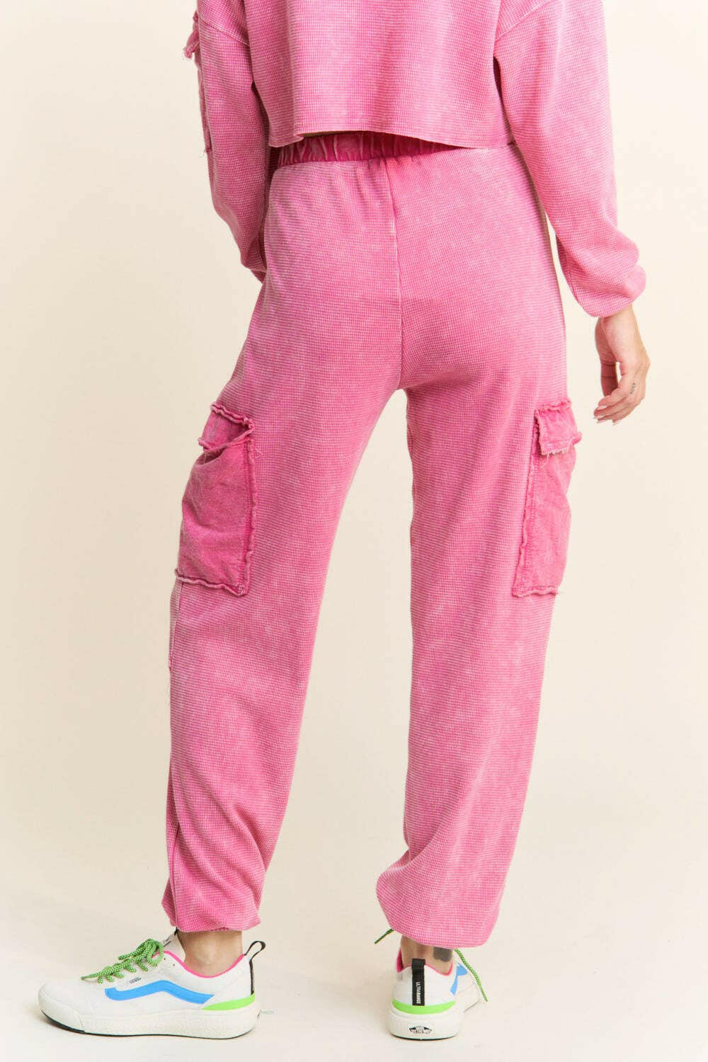 J.HER Mineral Wash Cargo pocket detail Joggers-Krush Kandy, Women's Online Fashion Boutique Located in Phoenix, Arizona (Scottsdale Area)