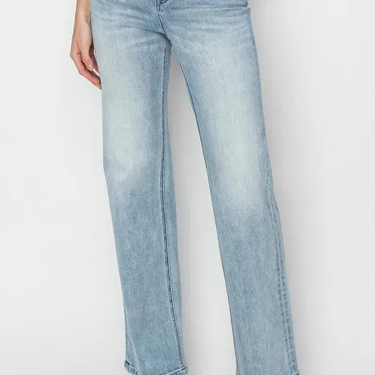 RISEN Full Size High Rise Straight Jeans Plus Size-Jeans-Krush Kandy, Women's Online Fashion Boutique Located in Phoenix, Arizona (Scottsdale Area)