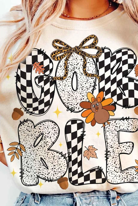 Gobble Graphic Tee-Graphic Tees-Krush Kandy, Women's Online Fashion Boutique Located in Phoenix, Arizona (Scottsdale Area)