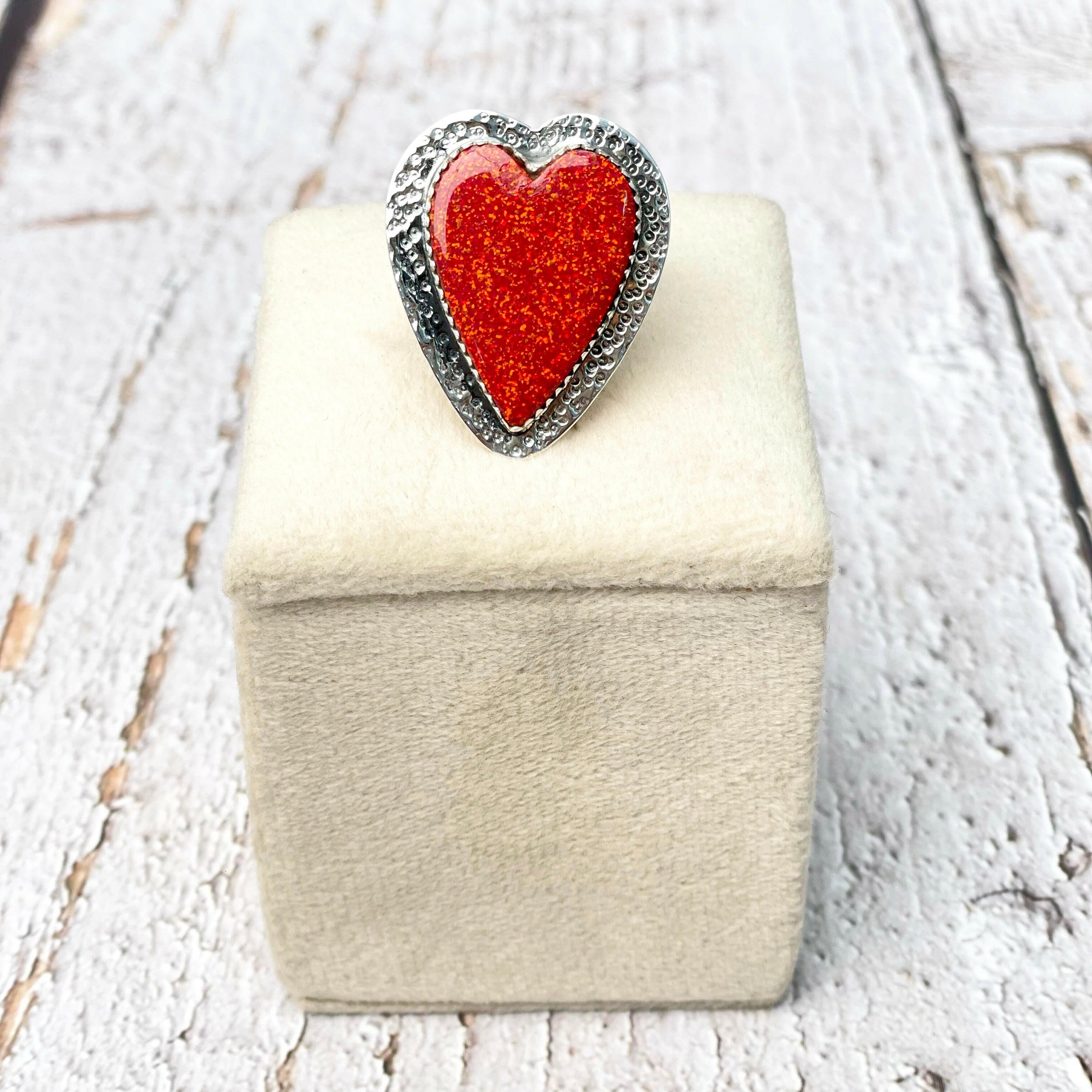 Love Of My Life Heart Ring-Rings-Krush Kandy, Women's Online Fashion Boutique Located in Phoenix, Arizona (Scottsdale Area)