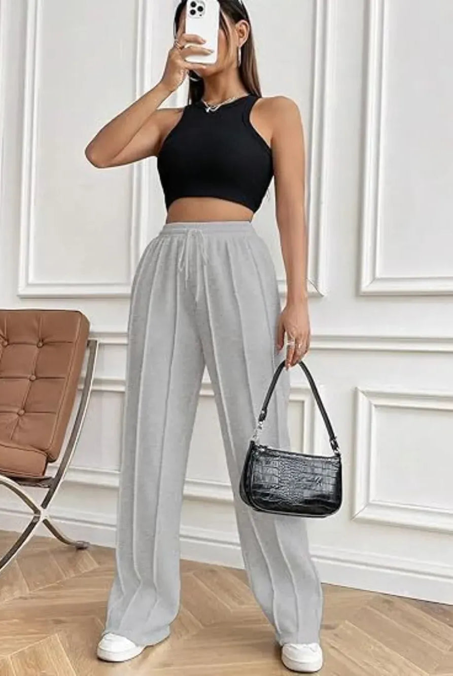 Drawstring Wide Leg Pants with Pockets-PANTS-Krush Kandy, Women's Online Fashion Boutique Located in Phoenix, Arizona (Scottsdale Area)