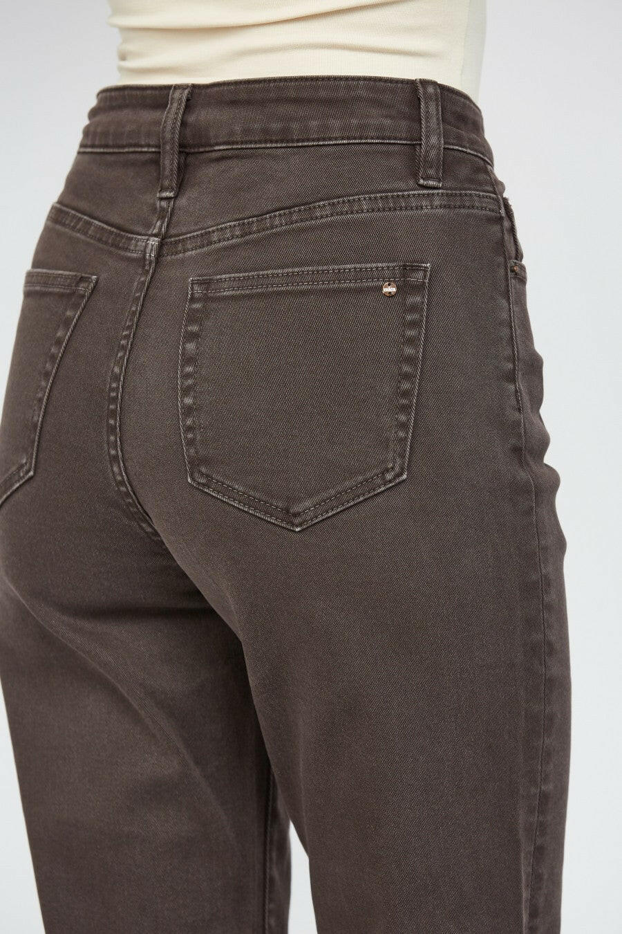 MICA 90s Vintage Brown 5 Fly Button Denim-Jeans-Krush Kandy, Women's Online Fashion Boutique Located in Phoenix, Arizona (Scottsdale Area)