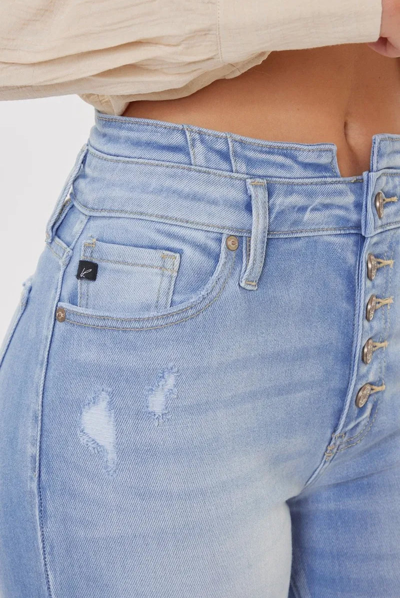 Kancan Curvy High Rise Flare Jeans-Denim-Krush Kandy, Women's Online Fashion Boutique Located in Phoenix, Arizona (Scottsdale Area)