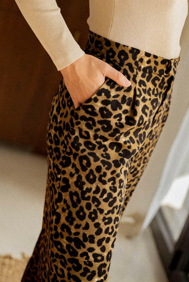 Leopard Wide Leg Pants-Pants-Krush Kandy, Women's Online Fashion Boutique Located in Phoenix, Arizona (Scottsdale Area)