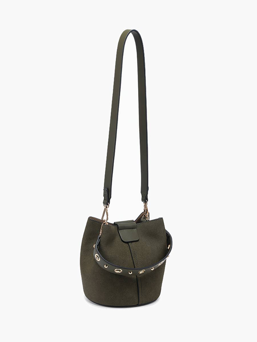 Farrah Suede Bucket Bag w/ Top Handle & Inner Bag-handbag-Krush Kandy, Women's Online Fashion Boutique Located in Phoenix, Arizona (Scottsdale Area)