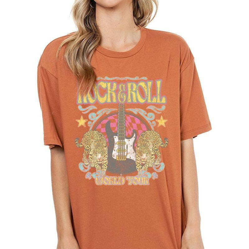 Rock N Roll Worldtour Vintage Graphic Top-Graphic Tees-Krush Kandy, Women's Online Fashion Boutique Located in Phoenix, Arizona (Scottsdale Area)