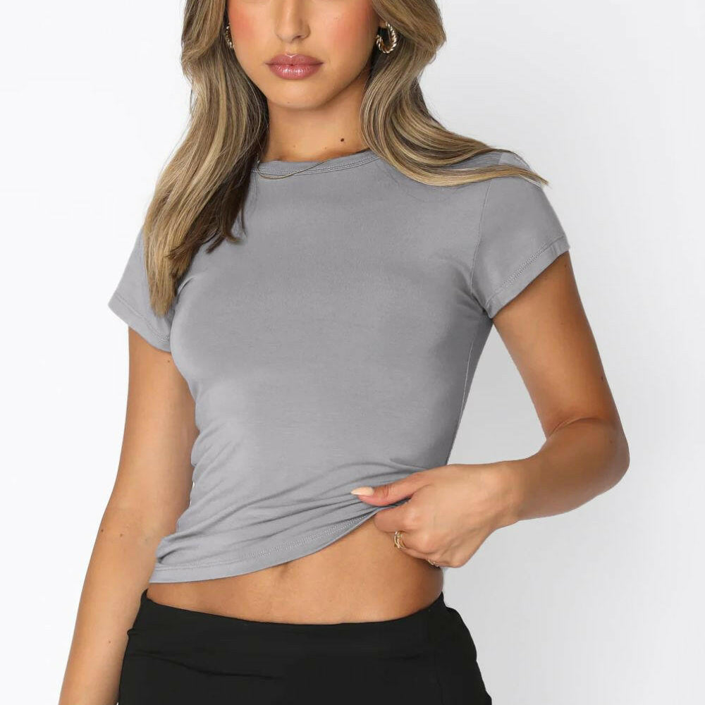 Crewneck Short Sleeve Tee-Krush Kandy, Women's Online Fashion Boutique Located in Phoenix, Arizona (Scottsdale Area)