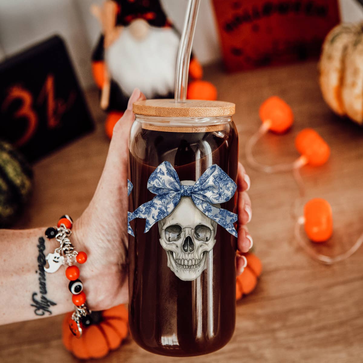 Cutest Halloween Fall Glass Cup | 20oz-Accessories-Krush Kandy, Women's Online Fashion Boutique Located in Phoenix, Arizona (Scottsdale Area)