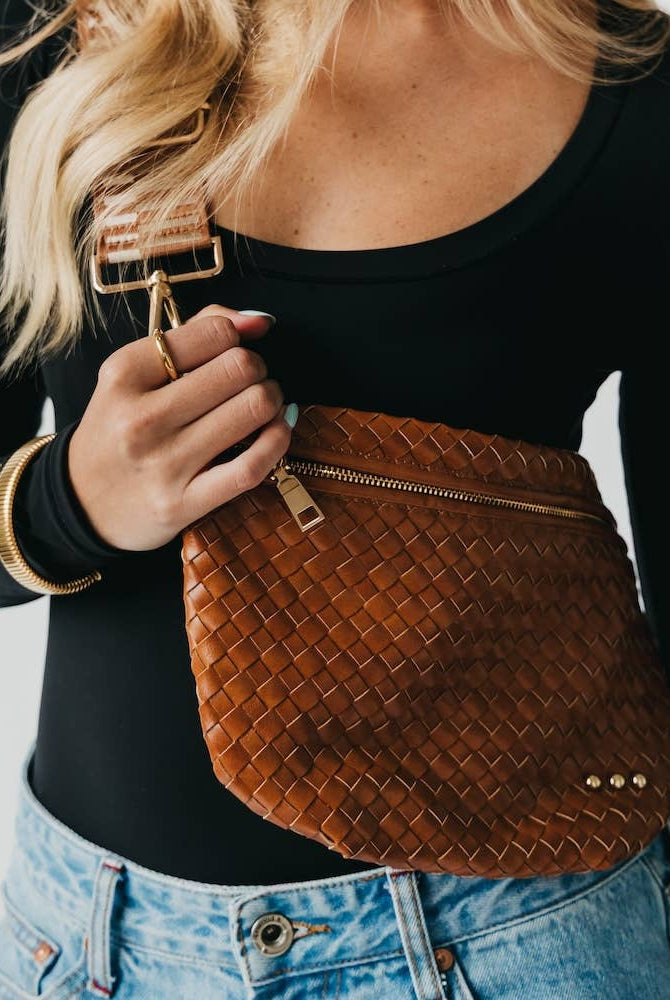 Westlyn Woven Bum Bag-Accessories-Krush Kandy, Women's Online Fashion Boutique Located in Phoenix, Arizona (Scottsdale Area)
