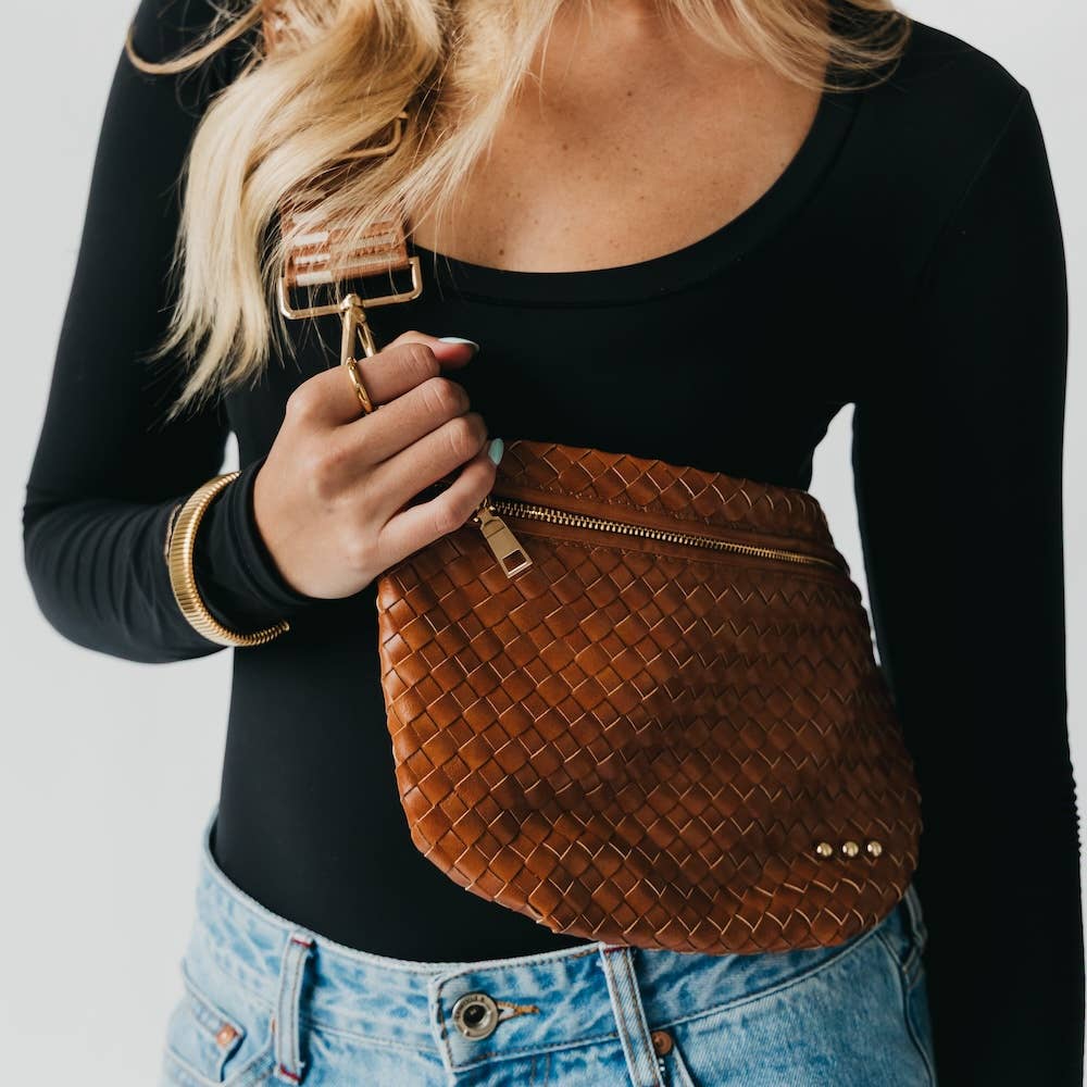 Westlyn Woven Bum Bag-Accessories-Krush Kandy, Women's Online Fashion Boutique Located in Phoenix, Arizona (Scottsdale Area)