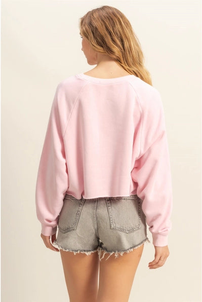 Chill Mode Cropped Sweatshirt-Sweatshirt-Krush Kandy, Women's Online Fashion Boutique Located in Phoenix, Arizona (Scottsdale Area)