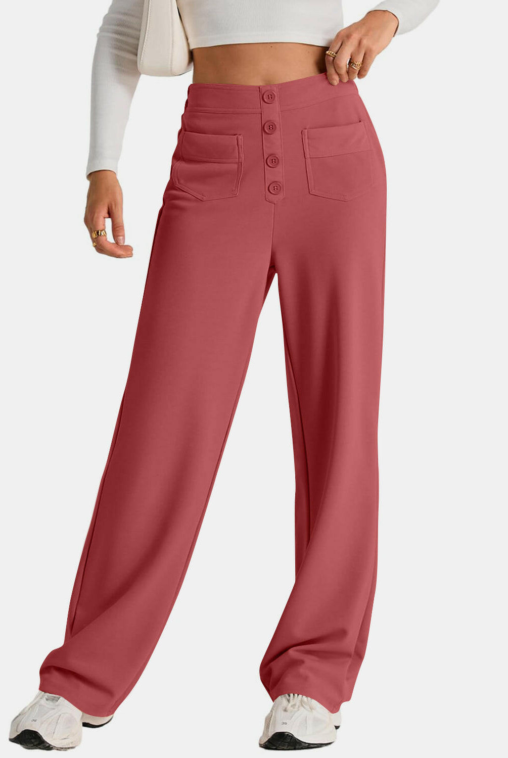High Waist Wide Leg Pants-Pants-Krush Kandy, Women's Online Fashion Boutique Located in Phoenix, Arizona (Scottsdale Area)