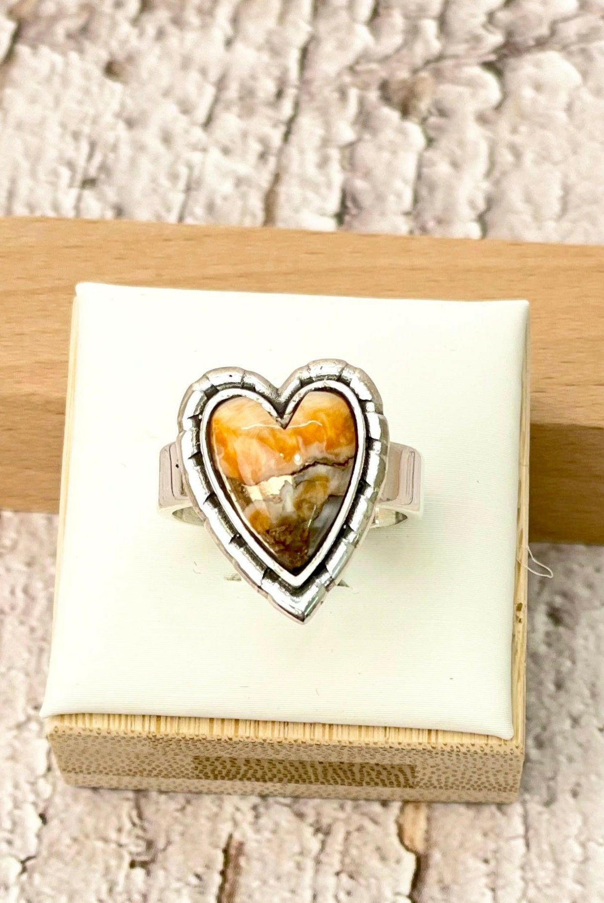 Love Is In The Air Heart Slab Ring | MADE TO ORDER-Rings-Krush Kandy, Women's Online Fashion Boutique Located in Phoenix, Arizona (Scottsdale Area)