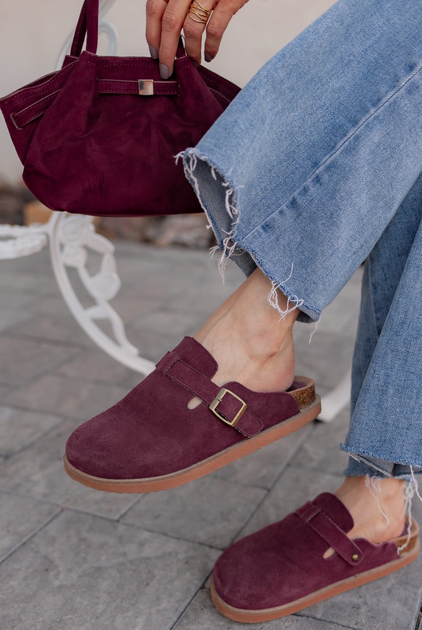 Capri - Suede Clog-Shoes-Krush Kandy, Women's Online Fashion Boutique Located in Phoenix, Arizona (Scottsdale Area)