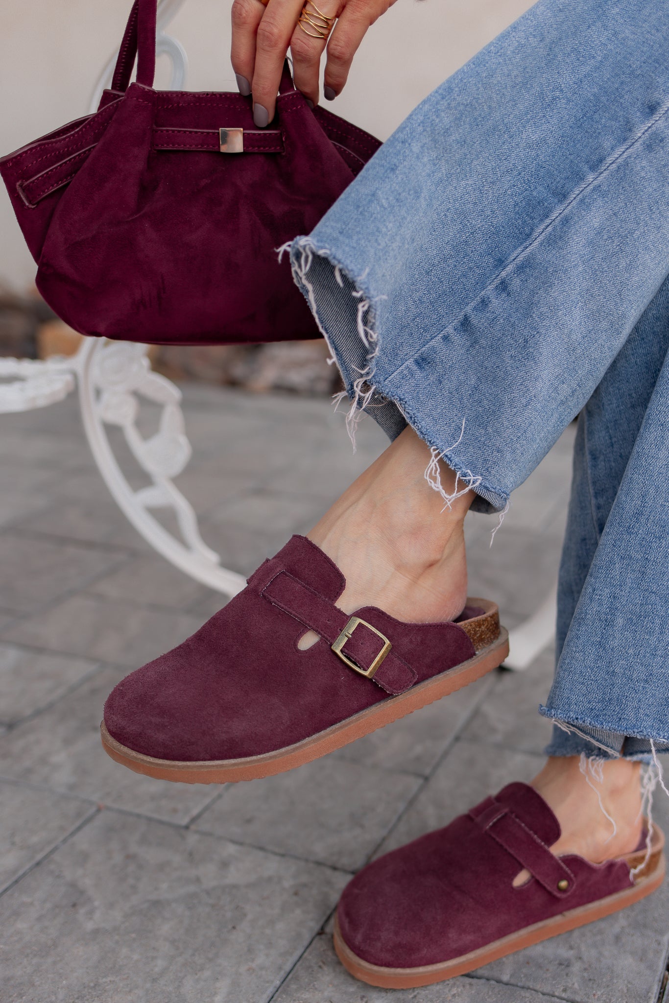Capri - Suede Clog-Shoes-Krush Kandy, Women's Online Fashion Boutique Located in Phoenix, Arizona (Scottsdale Area)