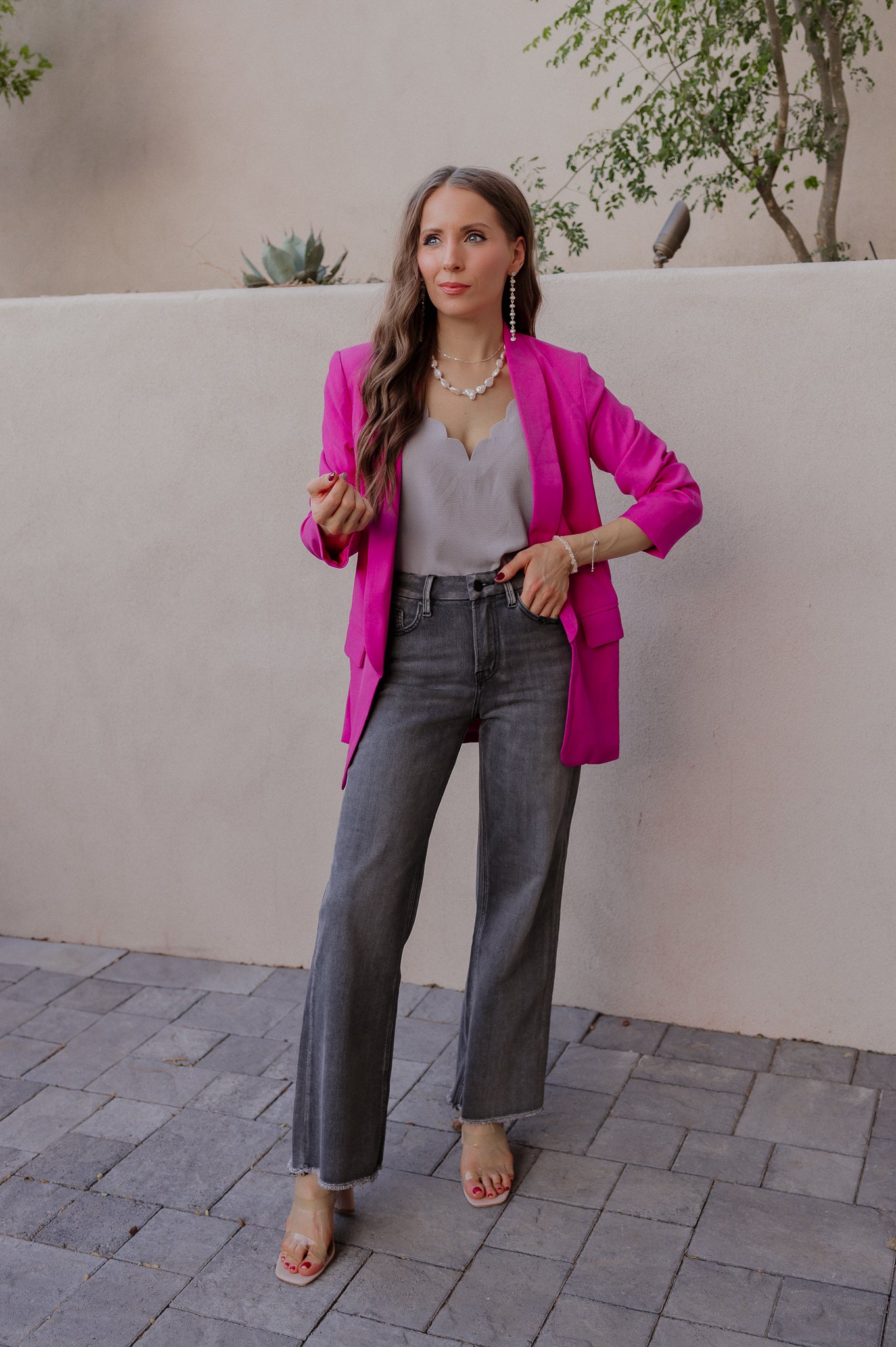 It's A Great Day Scalloped Tank | S-3X, 7 Colors-Tanks-Krush Kandy, Women's Online Fashion Boutique Located in Phoenix, Arizona (Scottsdale Area)