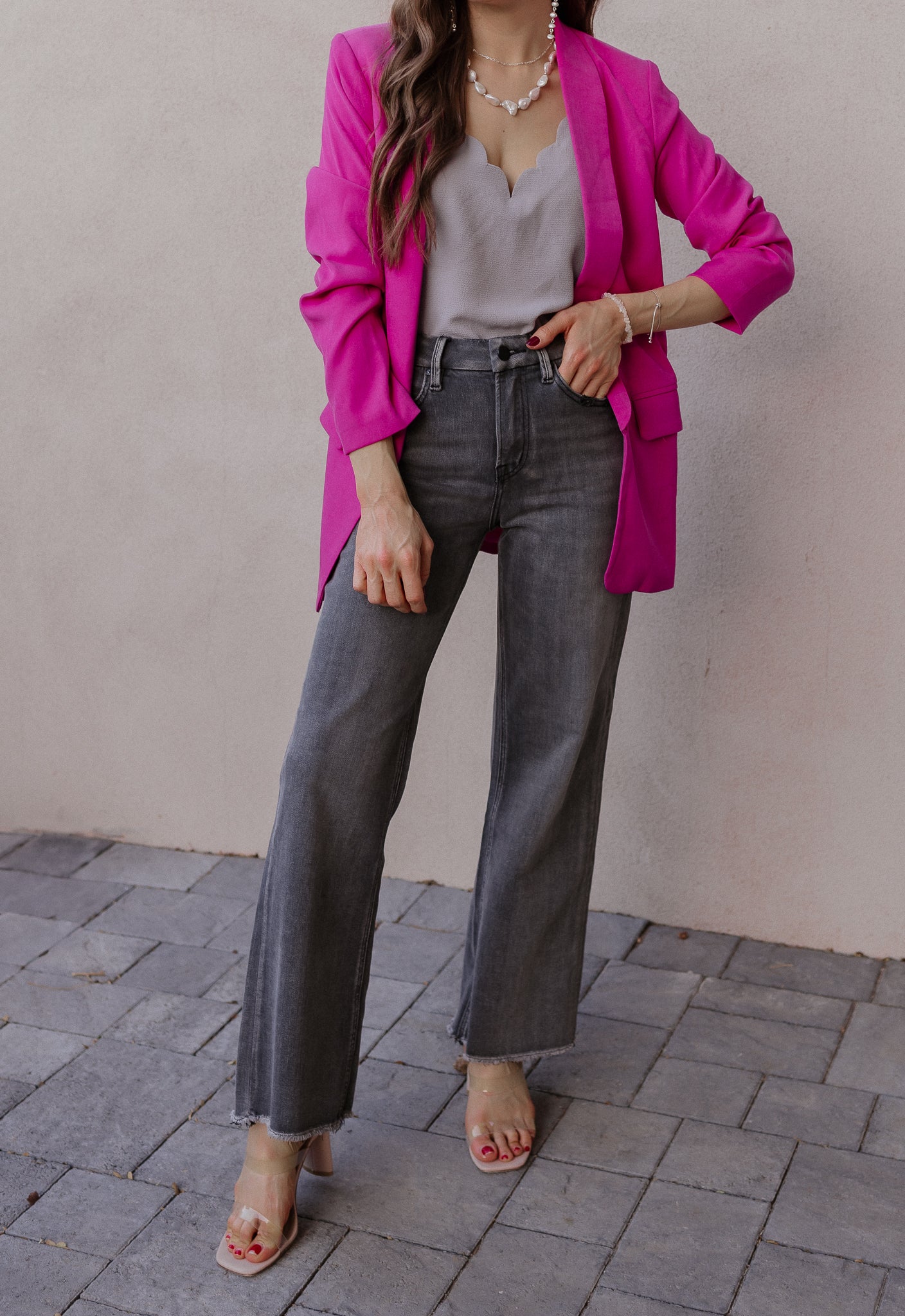 It's A Great Day Scalloped Tank | S-3X, 7 Colors-Tanks-Krush Kandy, Women's Online Fashion Boutique Located in Phoenix, Arizona (Scottsdale Area)