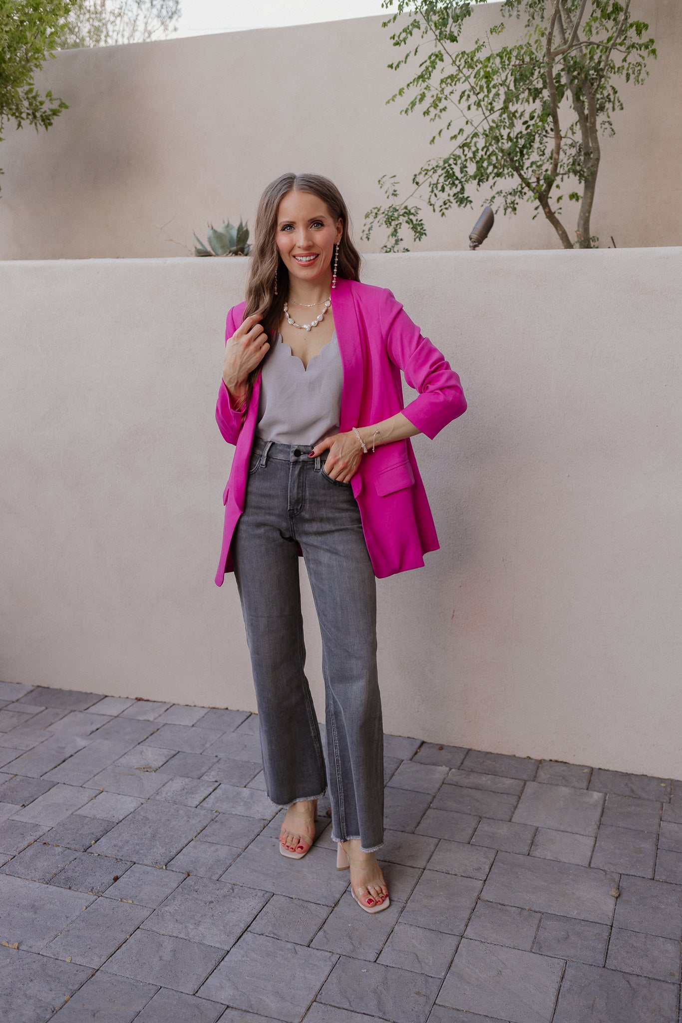 It's A Great Day Scalloped Tank | S-3X, 7 Colors-Tanks-Krush Kandy, Women's Online Fashion Boutique Located in Phoenix, Arizona (Scottsdale Area)