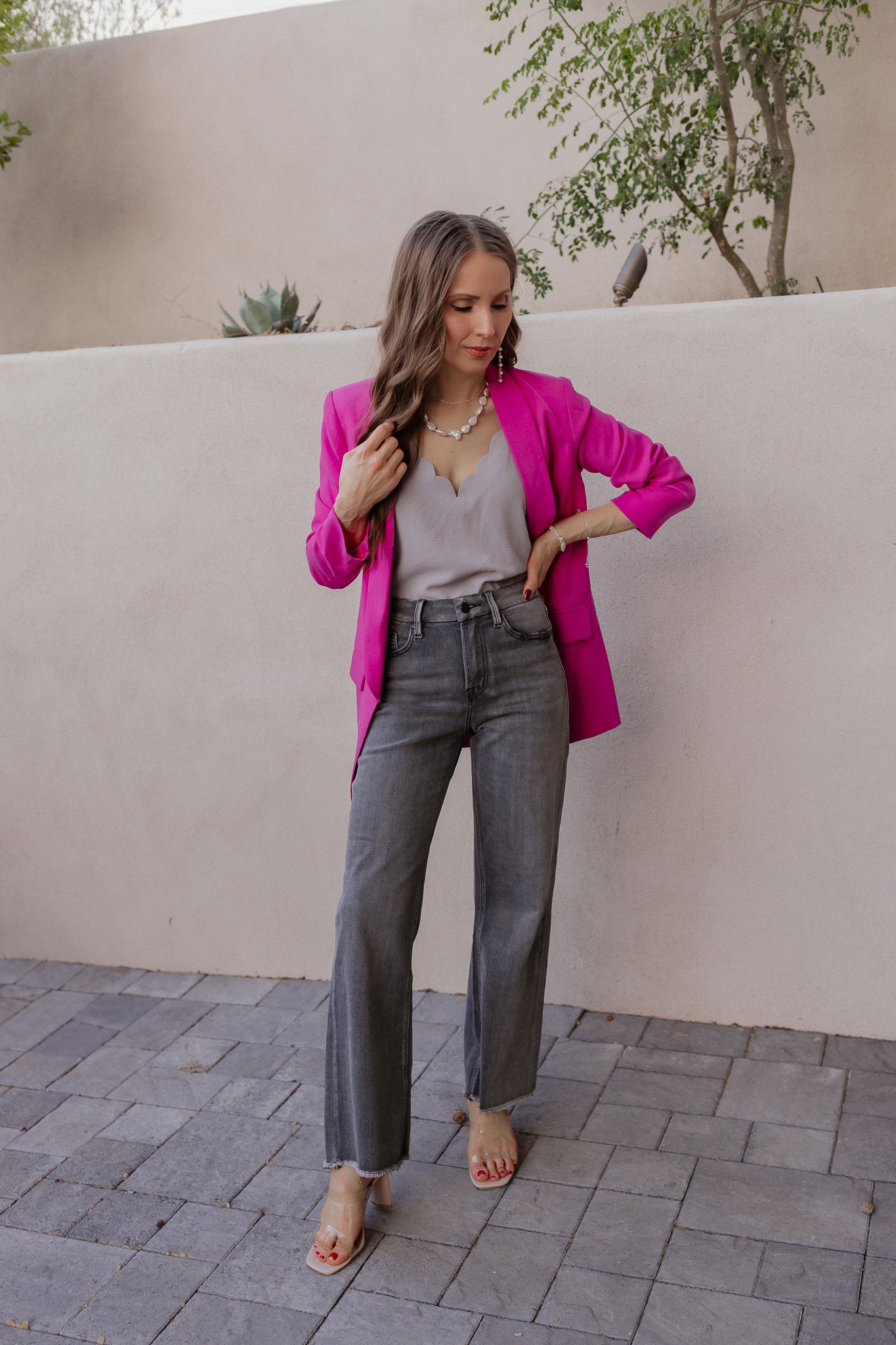 It's A Great Day Scalloped Tank | S-3X, 7 Colors-Tanks-Krush Kandy, Women's Online Fashion Boutique Located in Phoenix, Arizona (Scottsdale Area)