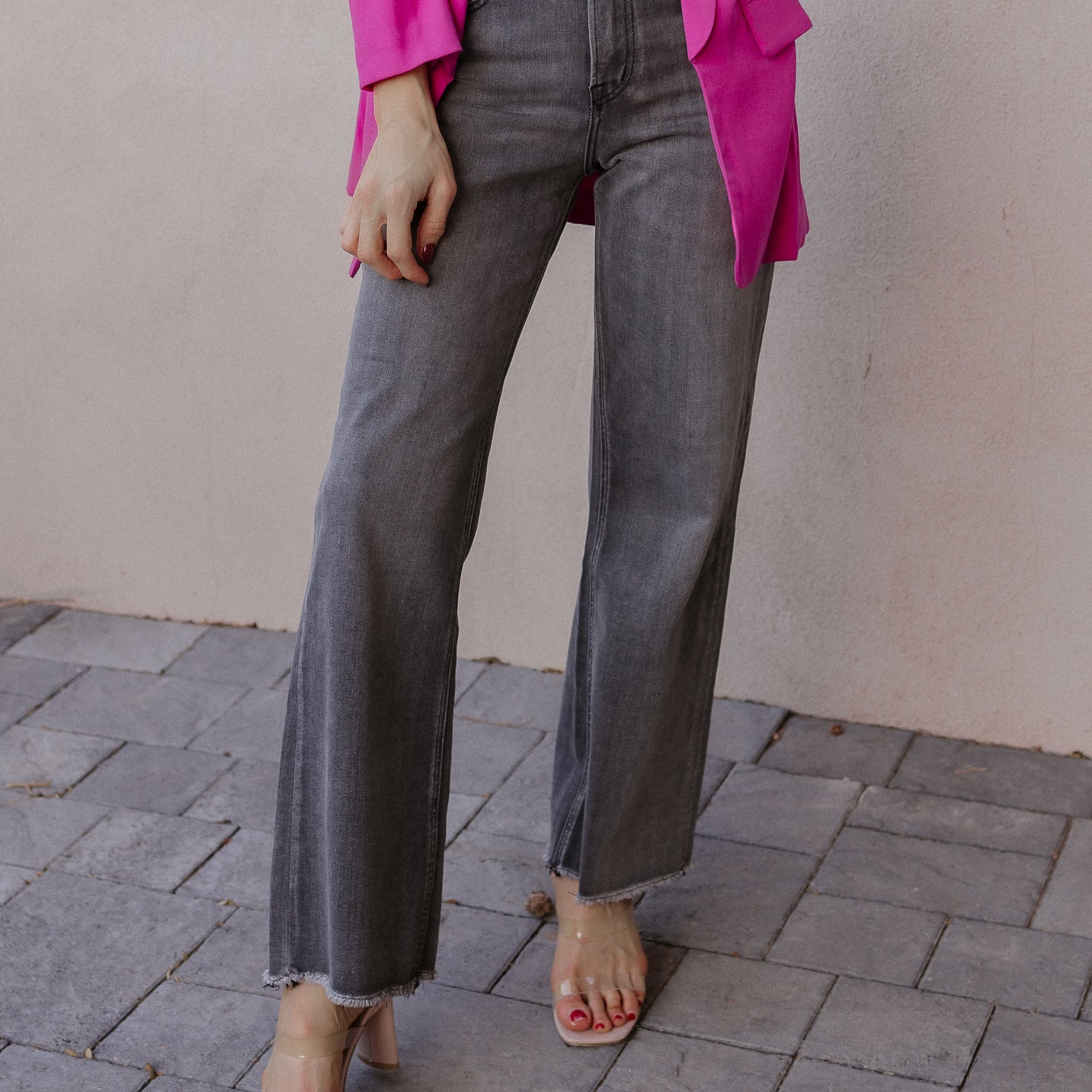 MICA Steel Magnolias Wide Leg Denim Jeans-Jeans-Krush Kandy, Women's Online Fashion Boutique Located in Phoenix, Arizona (Scottsdale Area)