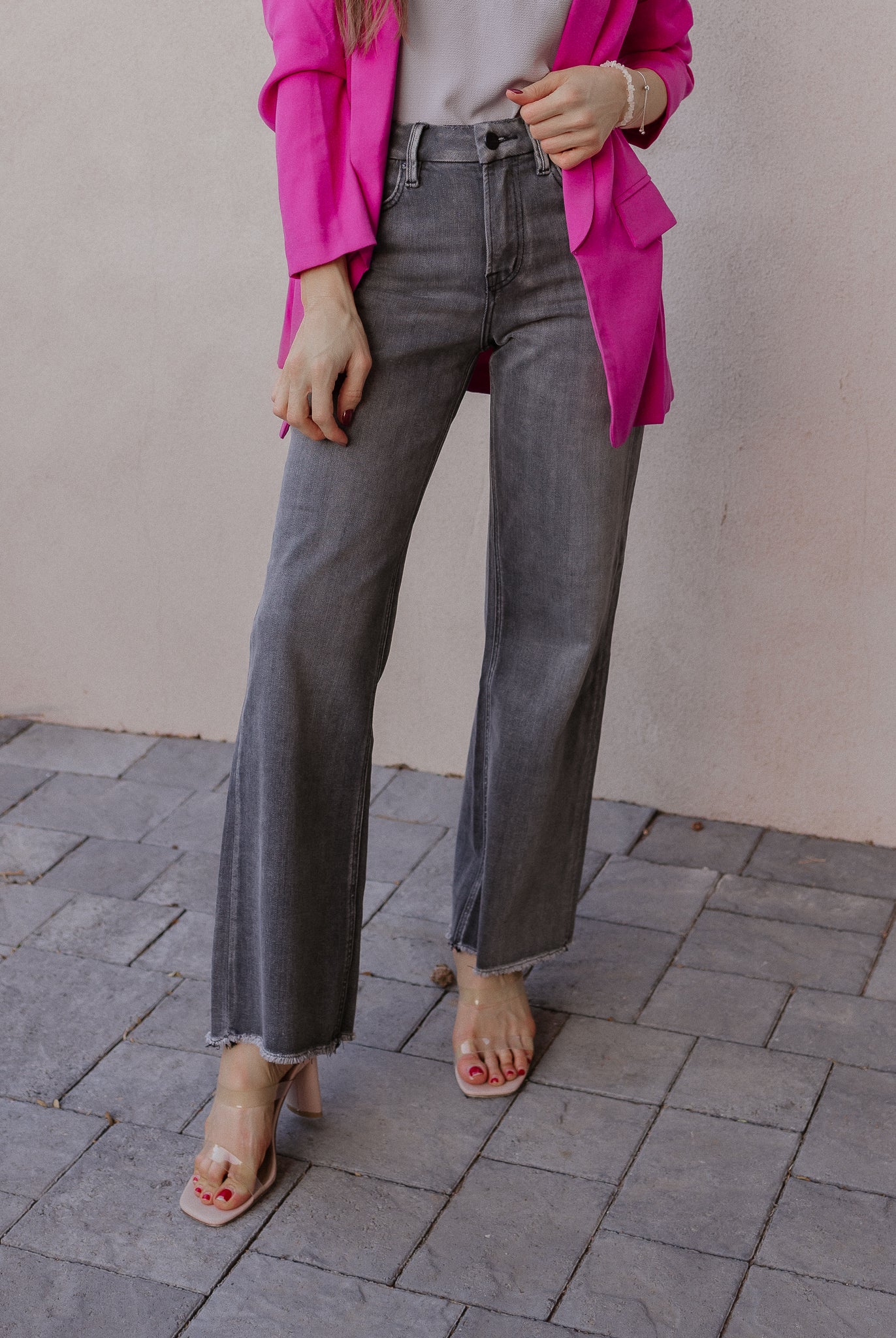 MICA Steel Magnolias Wide Leg Denim Jeans-Jeans-Krush Kandy, Women's Online Fashion Boutique Located in Phoenix, Arizona (Scottsdale Area)