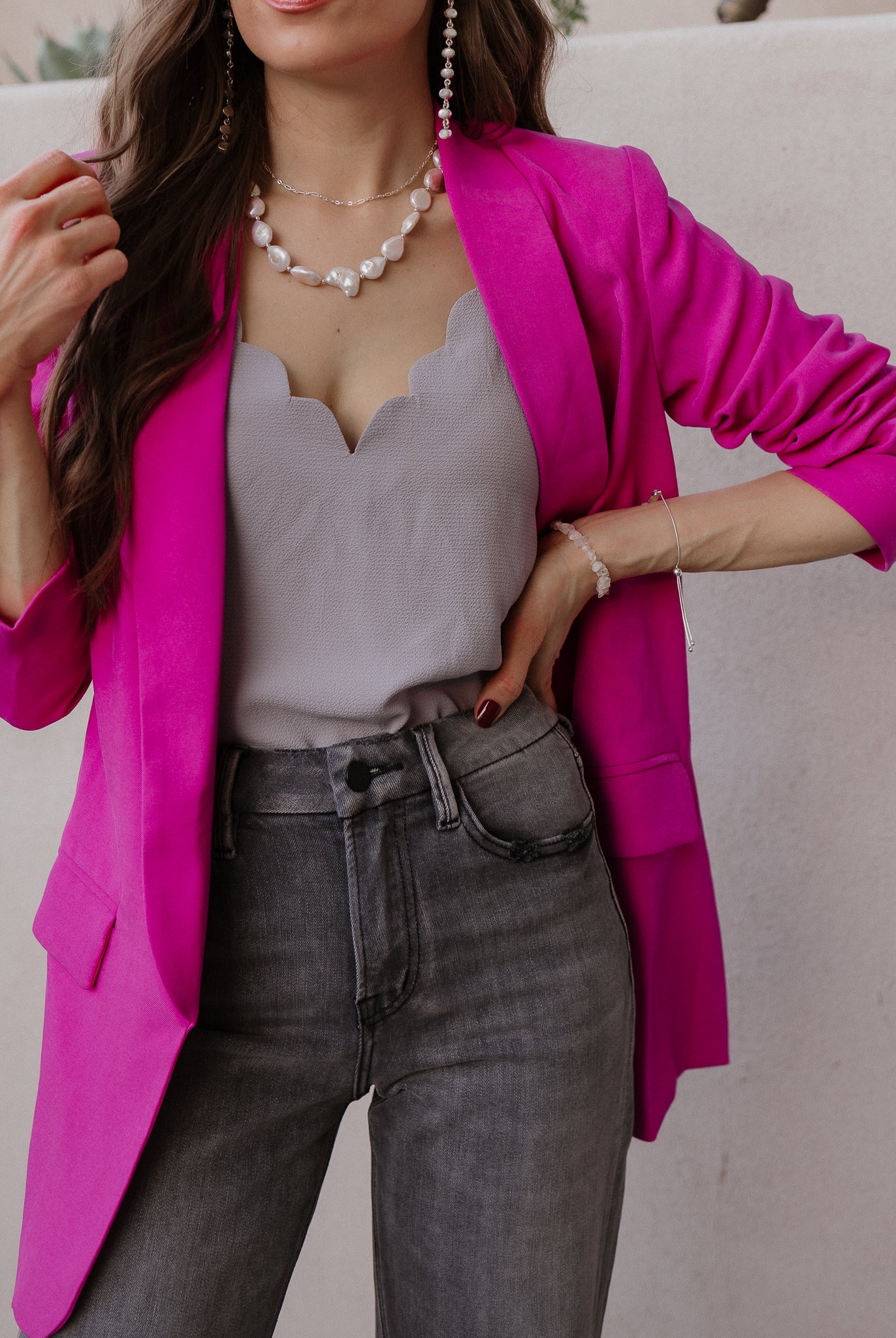 After Hours Long Sleeve Blazer-Blazers-Krush Kandy, Women's Online Fashion Boutique Located in Phoenix, Arizona (Scottsdale Area)