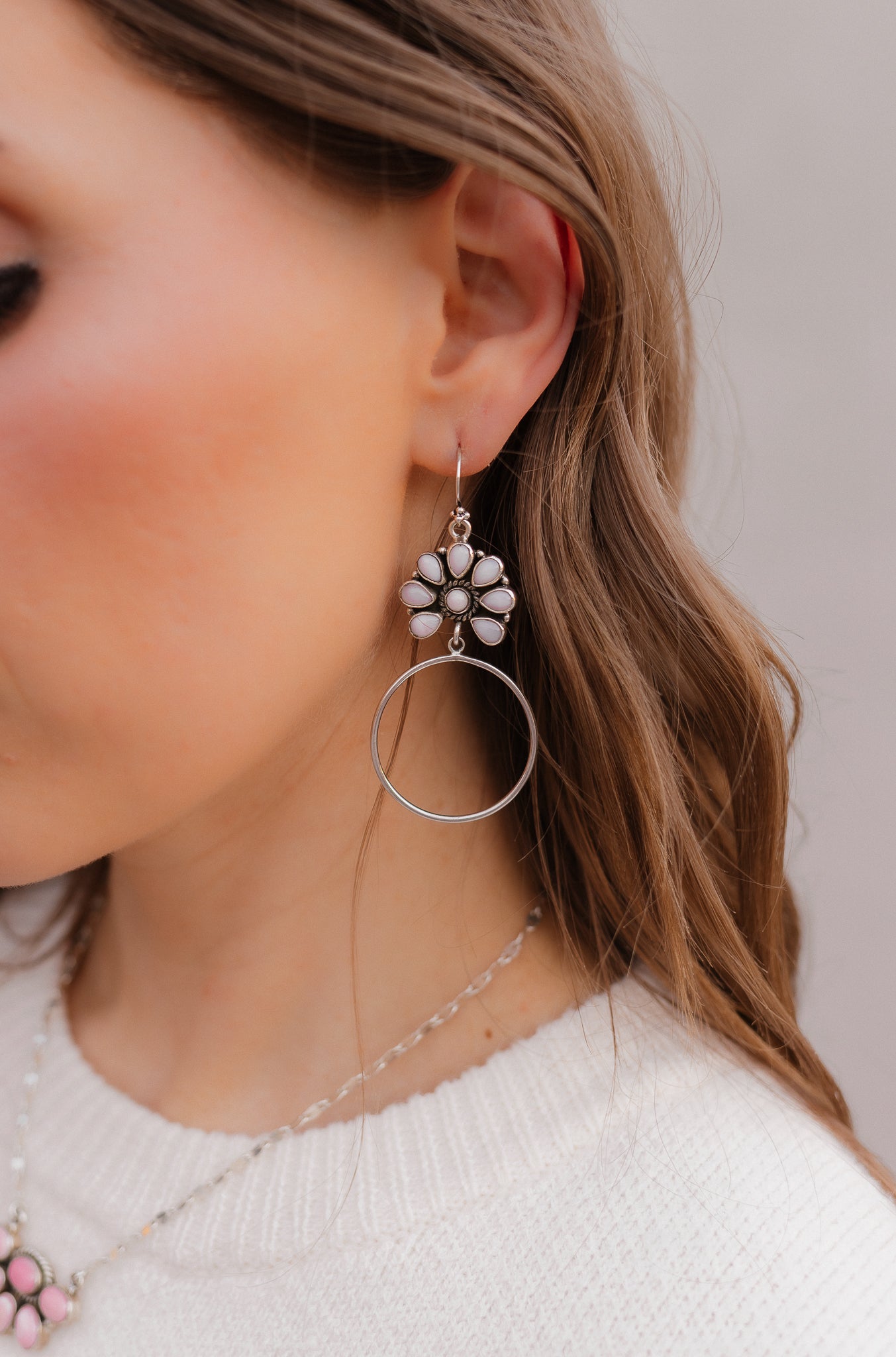 Kristyn's Blossom Hoop Earrings | MADE TO ORDER-Hoop Earrings-Krush Kandy, Women's Online Fashion Boutique Located in Phoenix, Arizona (Scottsdale Area)