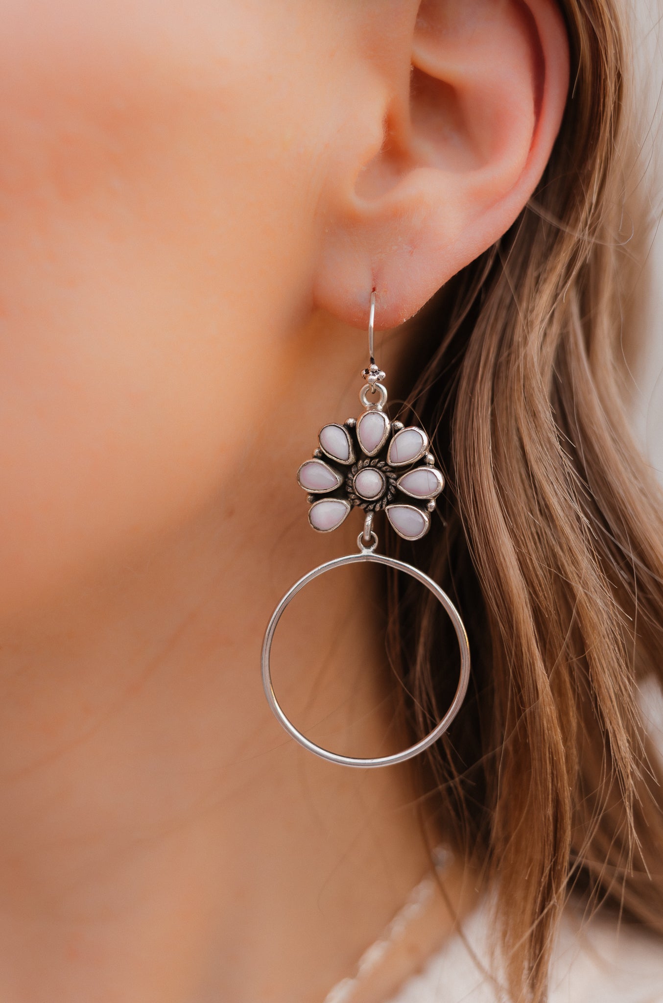 Kristyn's Blossom Hoop Earrings | MADE TO ORDER-Hoop Earrings-Krush Kandy, Women's Online Fashion Boutique Located in Phoenix, Arizona (Scottsdale Area)