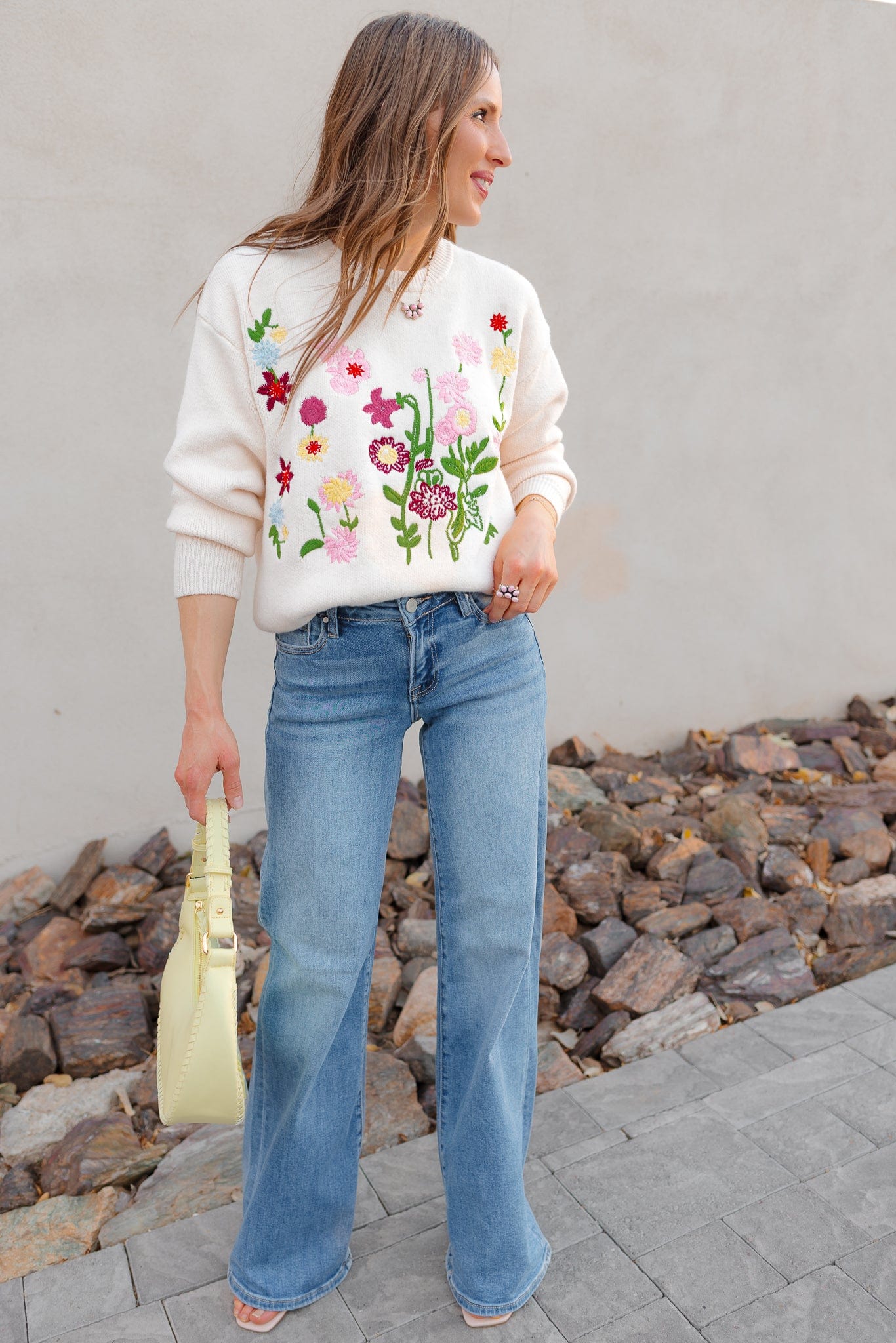 RISEN 90's Girl Low Rise Wide Leg Denim Jeans-Jeans-Krush Kandy, Women's Online Fashion Boutique Located in Phoenix, Arizona (Scottsdale Area)