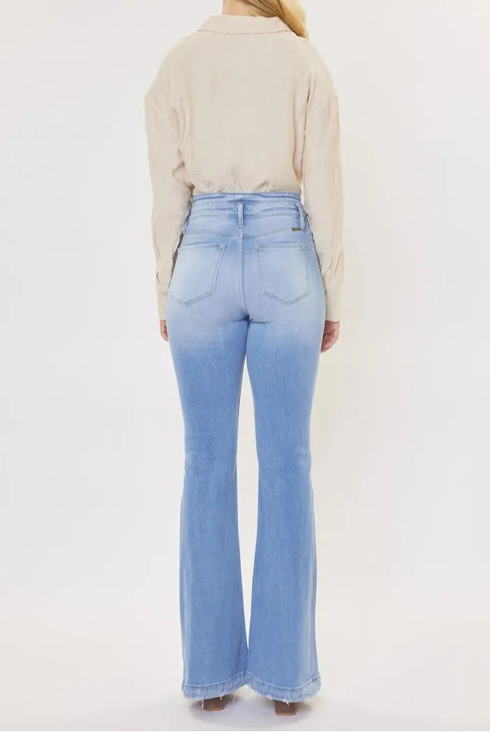 Kancan Curvy High Rise Flare Jeans-Denim-Krush Kandy, Women's Online Fashion Boutique Located in Phoenix, Arizona (Scottsdale Area)
