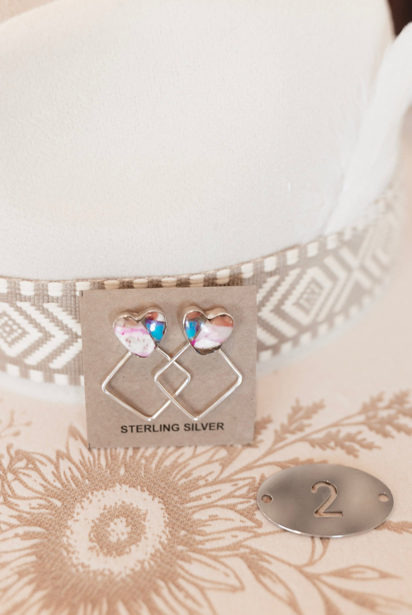 Stand Out Geometric Stone Earrings-Earrings-Krush Kandy, Women's Online Fashion Boutique Located in Phoenix, Arizona (Scottsdale Area)