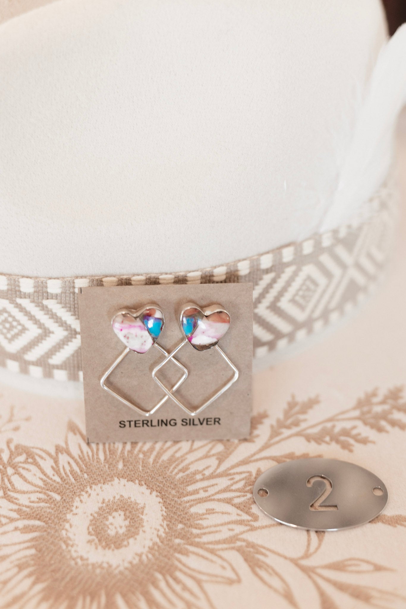 Stand Out Geometric Stone Earrings-Earrings-Krush Kandy, Women's Online Fashion Boutique Located in Phoenix, Arizona (Scottsdale Area)