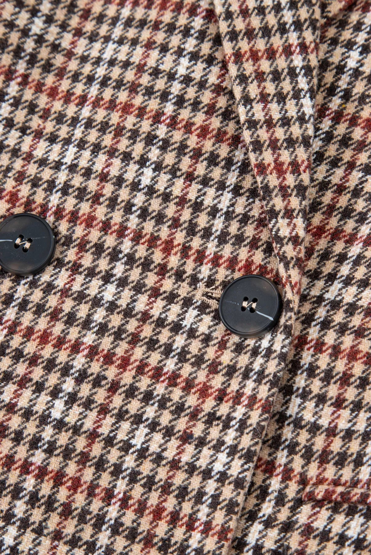 Houndstooth Lapel Collar Blazer-Blazers-Krush Kandy, Women's Online Fashion Boutique Located in Phoenix, Arizona (Scottsdale Area)