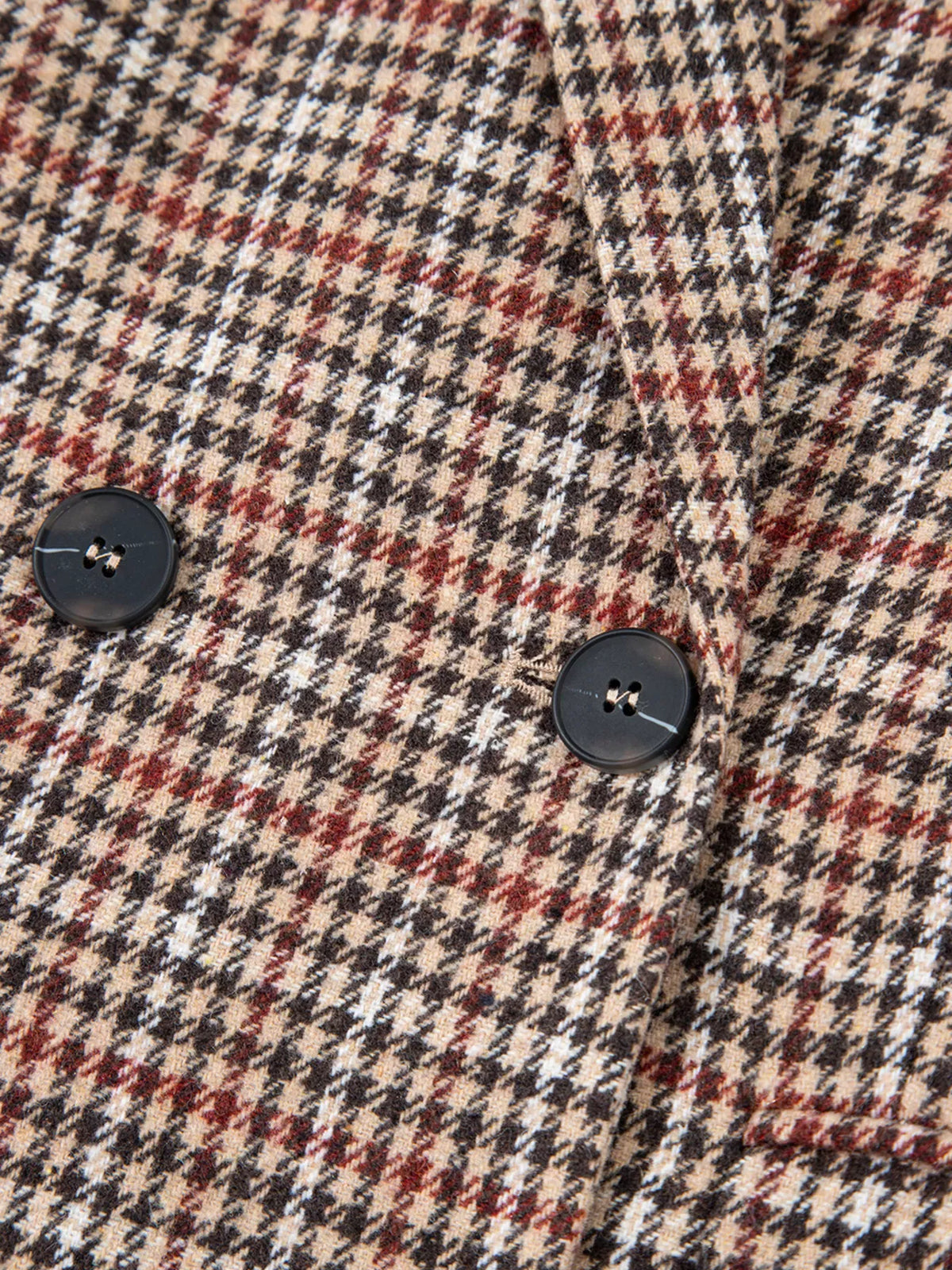 Houndstooth Lapel Collar Blazer-Blazers-Krush Kandy, Women's Online Fashion Boutique Located in Phoenix, Arizona (Scottsdale Area)