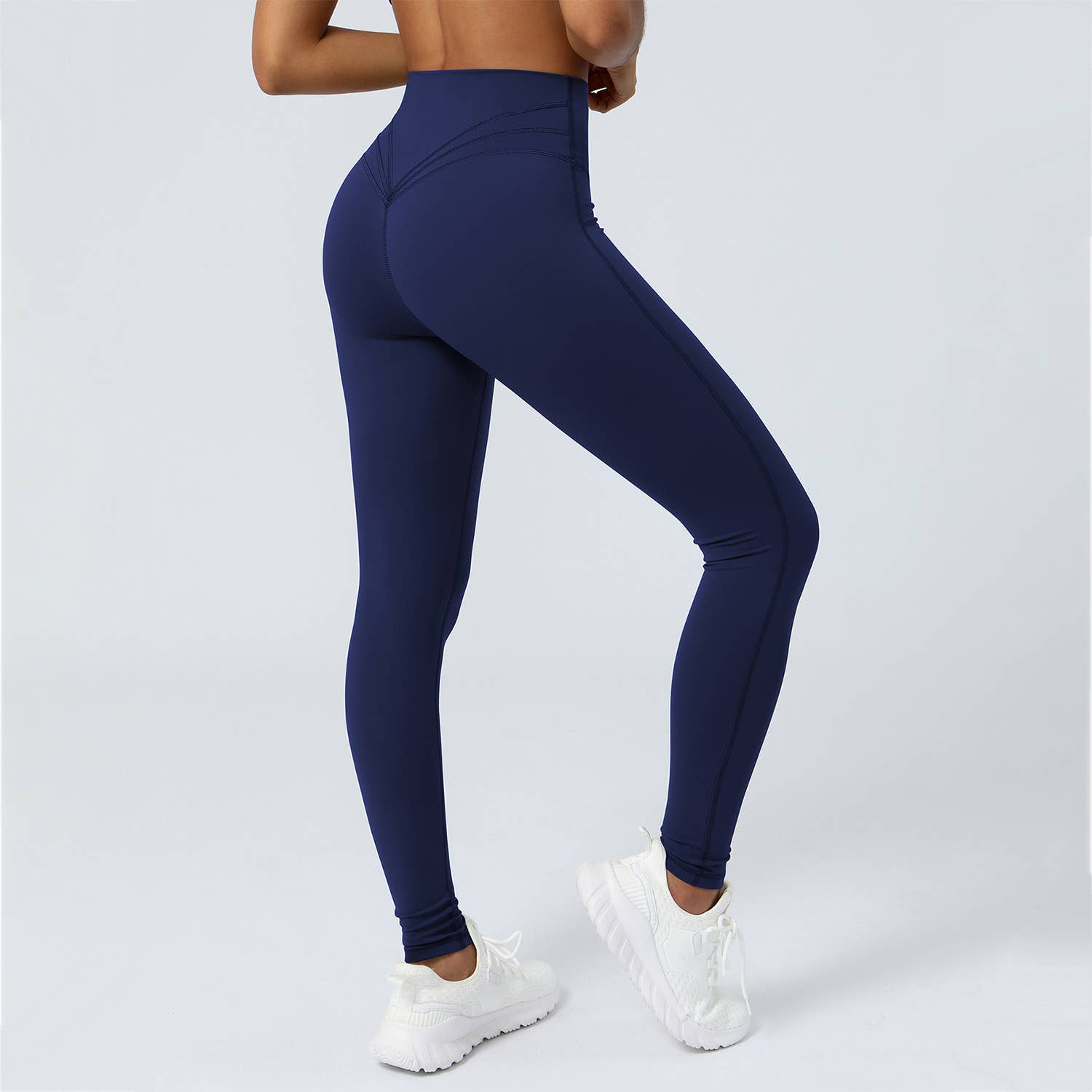 High-Waisted Minimalist Yoga Leggings-Leggings-Krush Kandy, Women's Online Fashion Boutique Located in Phoenix, Arizona (Scottsdale Area)