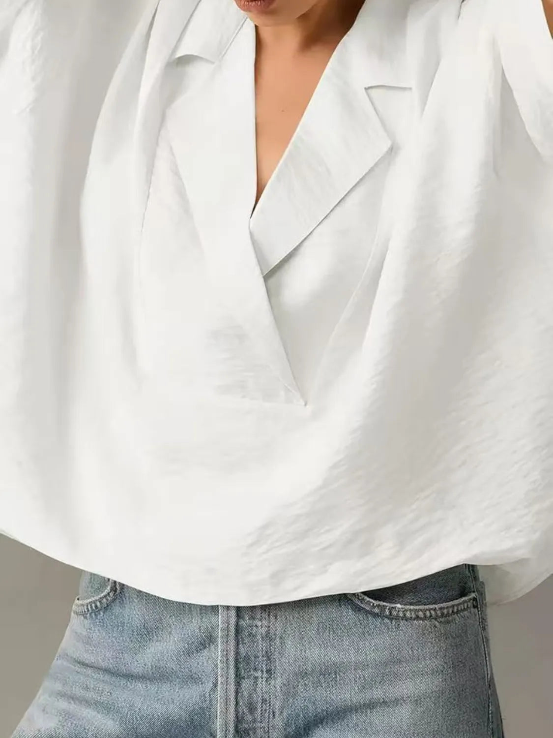 Collared Neck Half Sleeve Blouse-Krush Kandy, Women's Online Fashion Boutique Located in Phoenix, Arizona (Scottsdale Area)