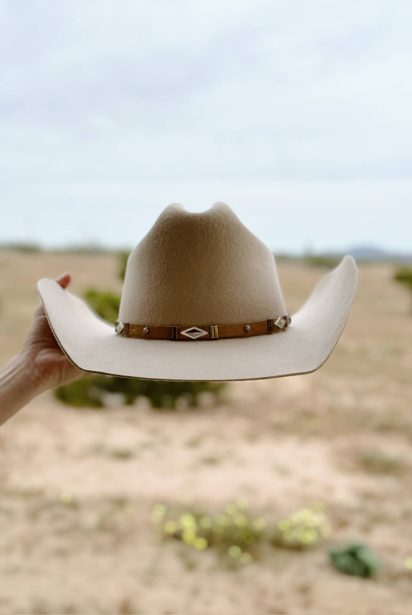 The Katie Lou Cowboy Hat - Made to Order-Hats-Krush Kandy, Women's Online Fashion Boutique Located in Phoenix, Arizona (Scottsdale Area)