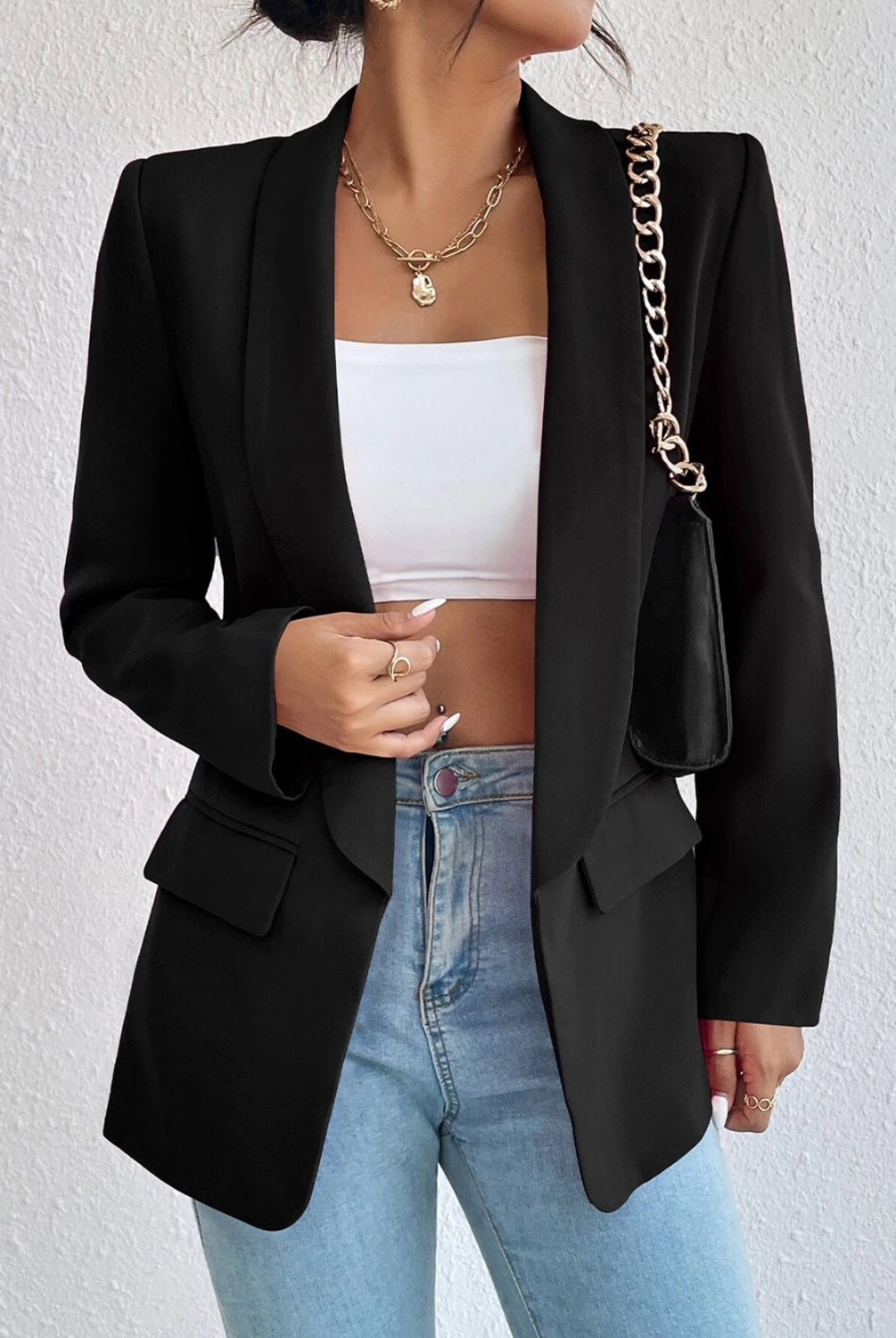 After Hours Long Sleeve Blazer-Blazers-Krush Kandy, Women's Online Fashion Boutique Located in Phoenix, Arizona (Scottsdale Area)