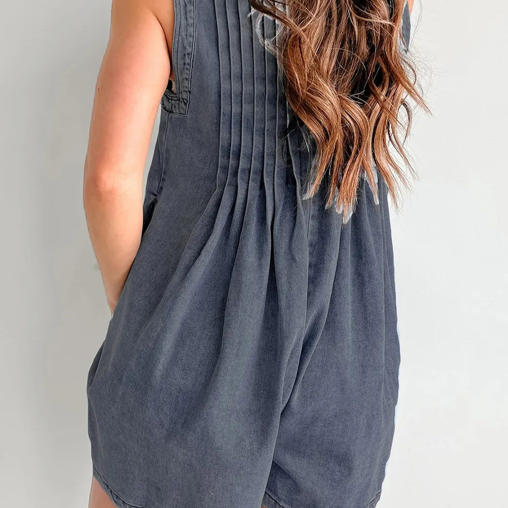 Tied Romper with Pockets-Jumpsuits & Rompers-Krush Kandy, Women's Online Fashion Boutique Located in Phoenix, Arizona (Scottsdale Area)