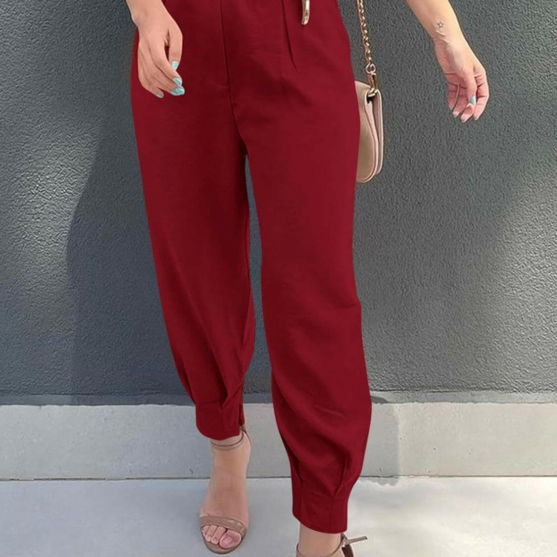 High Waist Cropped Pants-Krush Kandy, Women's Online Fashion Boutique Located in Phoenix, Arizona (Scottsdale Area)
