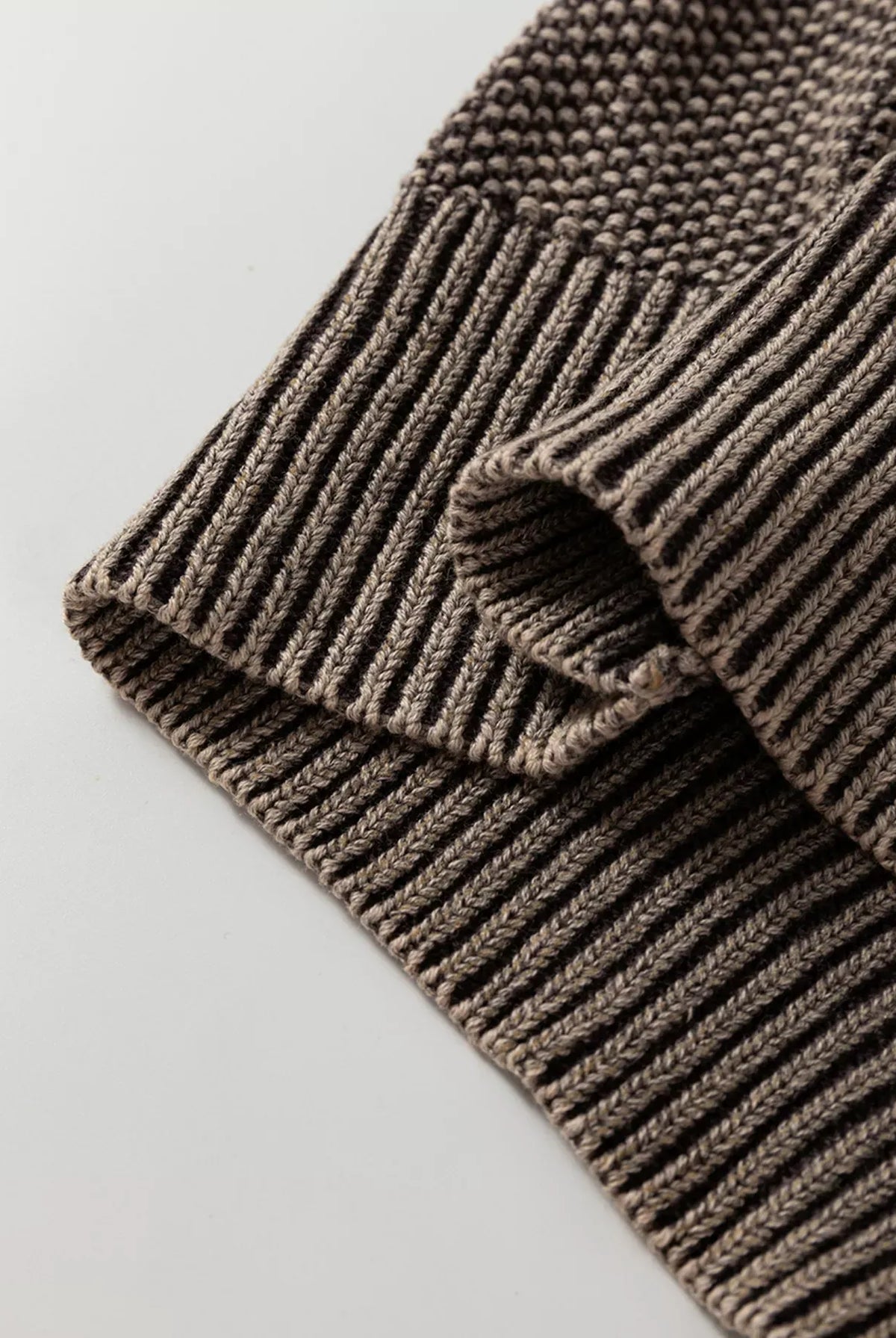 Contrast Cable Knit Sleeve Casual Sweater-Sweaters-Krush Kandy, Women's Online Fashion Boutique Located in Phoenix, Arizona (Scottsdale Area)