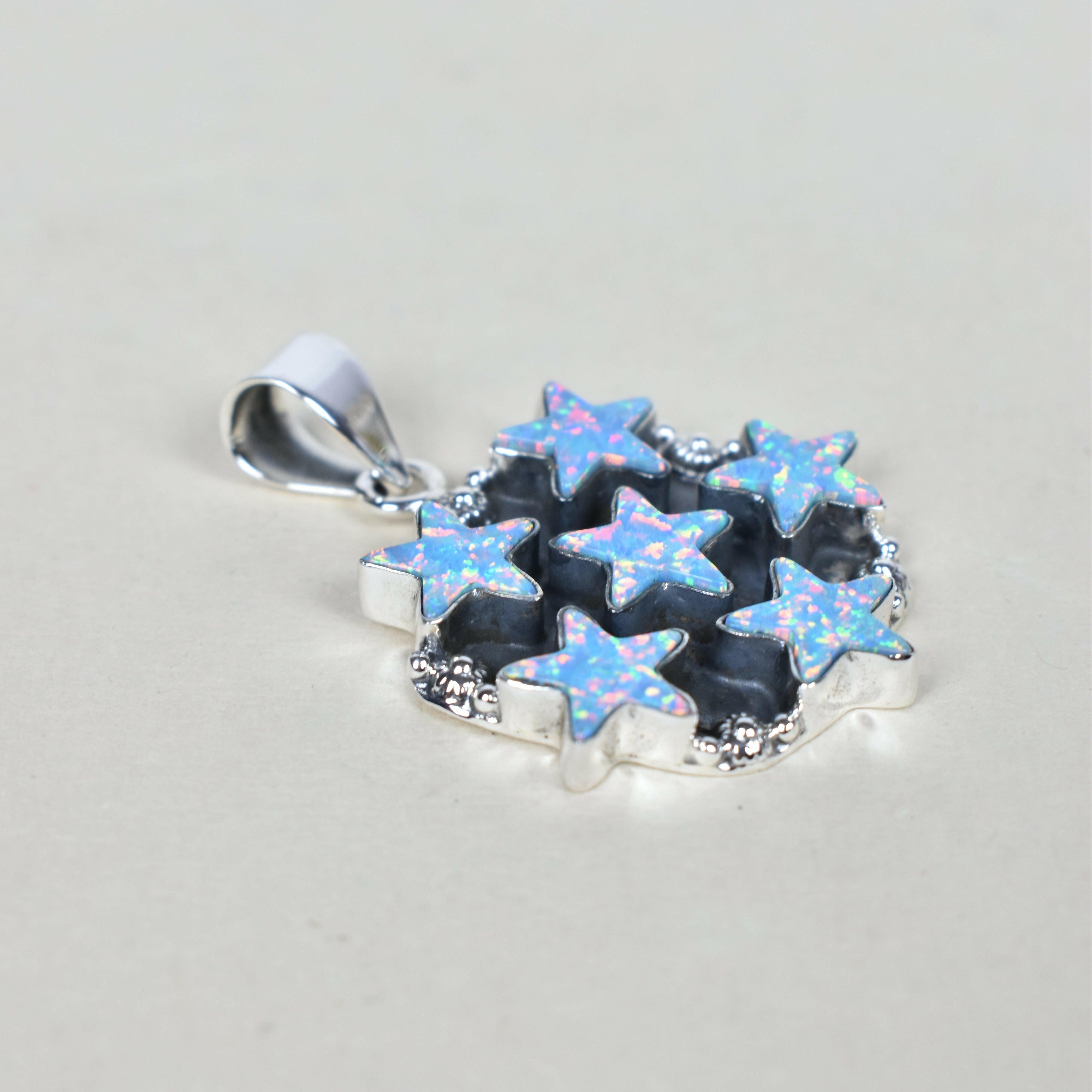 5 Star General Sterling Silver Pendant-Pendant Necklaces-Krush Kandy, Women's Online Fashion Boutique Located in Phoenix, Arizona (Scottsdale Area)