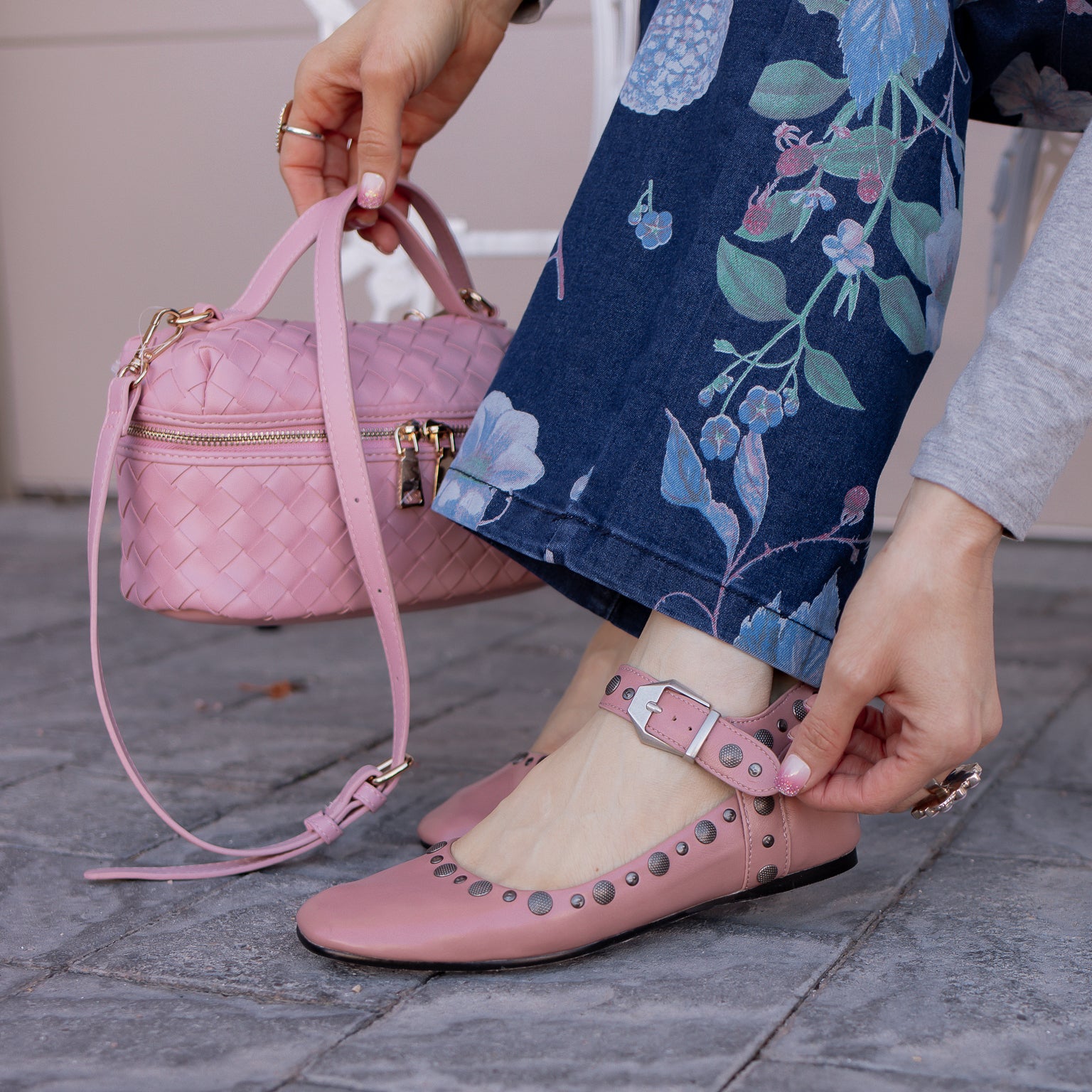 Mystic Mary Jane Studded Ballet Flat-Flats-Krush Kandy, Women's Online Fashion Boutique Located in Phoenix, Arizona (Scottsdale Area)